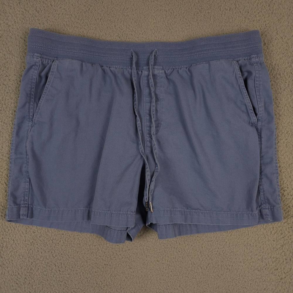 Orvis Shorts Women XL Blue Twill Pull On Drawstring Outdoors Casual Hiking 5"